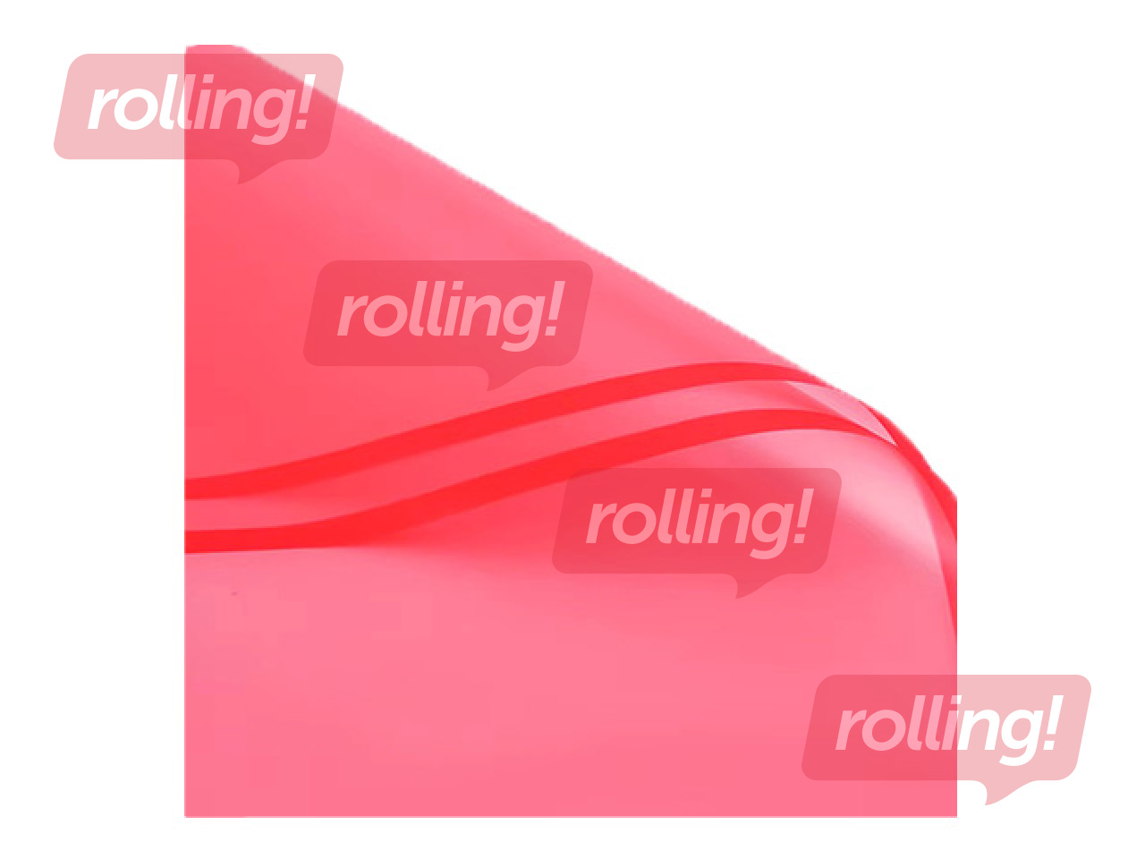 Polypropylene film, transparent red, 58x58cm, 20 sheets