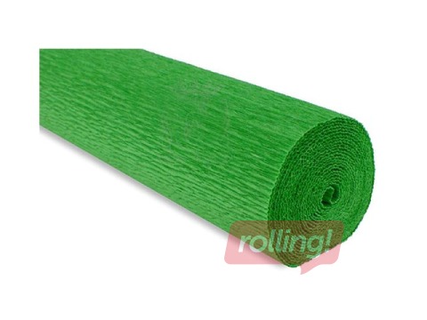 Crepe paper, green, 50x250cm, 180g