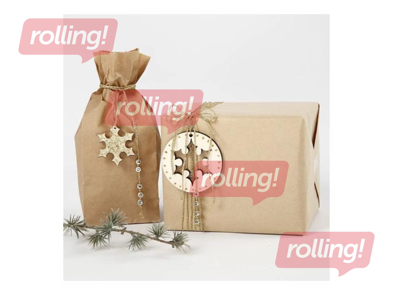 Wrapping paper, brown, 70x300cm