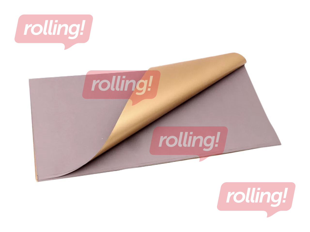 Dāvanu papīrs, divpusīgs, 58x58cm, 20 loksnes, sarkans/zelta