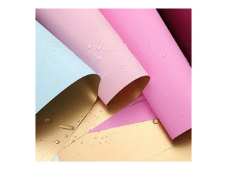 Gift wrapping paper, double-sided, 58x58cm, 20 sheets, red/gold