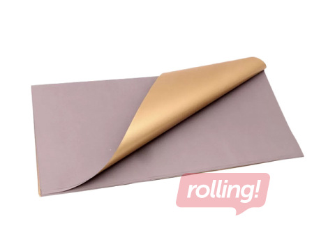 Подарочная бумага, двусторонняя, 58x58см, 20 листов, красный/золотой