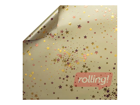 Gift wrapping paper, 70x100cm, 5 sheets, gold
