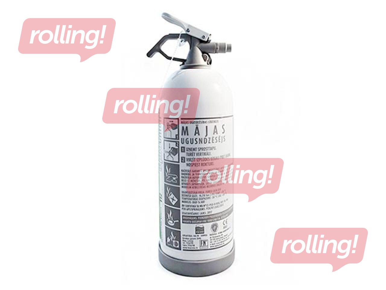 Kodune tulekustuti OGNIOCHRON UGD-1x ABF (3A 21B 5F), keskkonnasõbralik