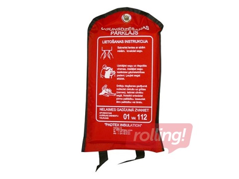 Fire blanket for home safety, 100 x 100 cm