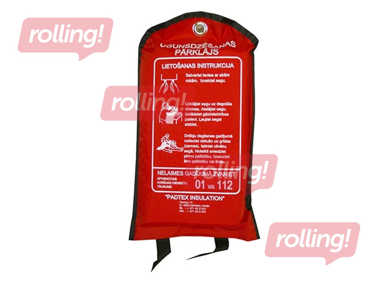 Fire blanket for home safety, 100 x 100 cm