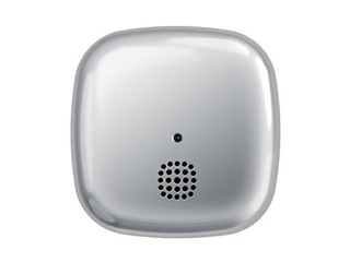 Local Smoke Detector Kupu 10 with Built-In Lithium Battery, Chrome Finish