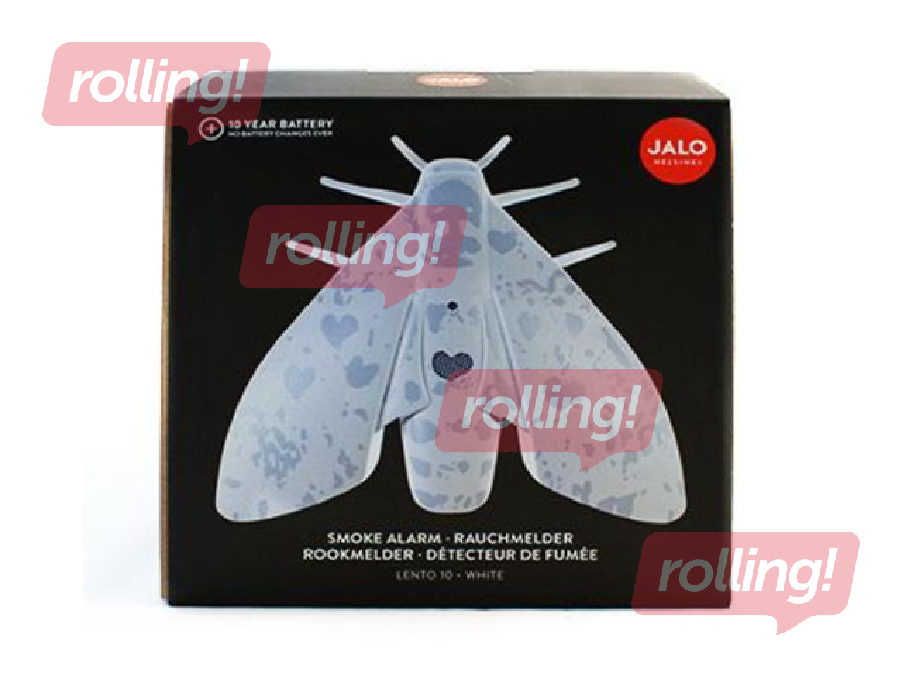 Kohalik suitsuandur Lento 10 sisseehitatud liitiumakuga, valge