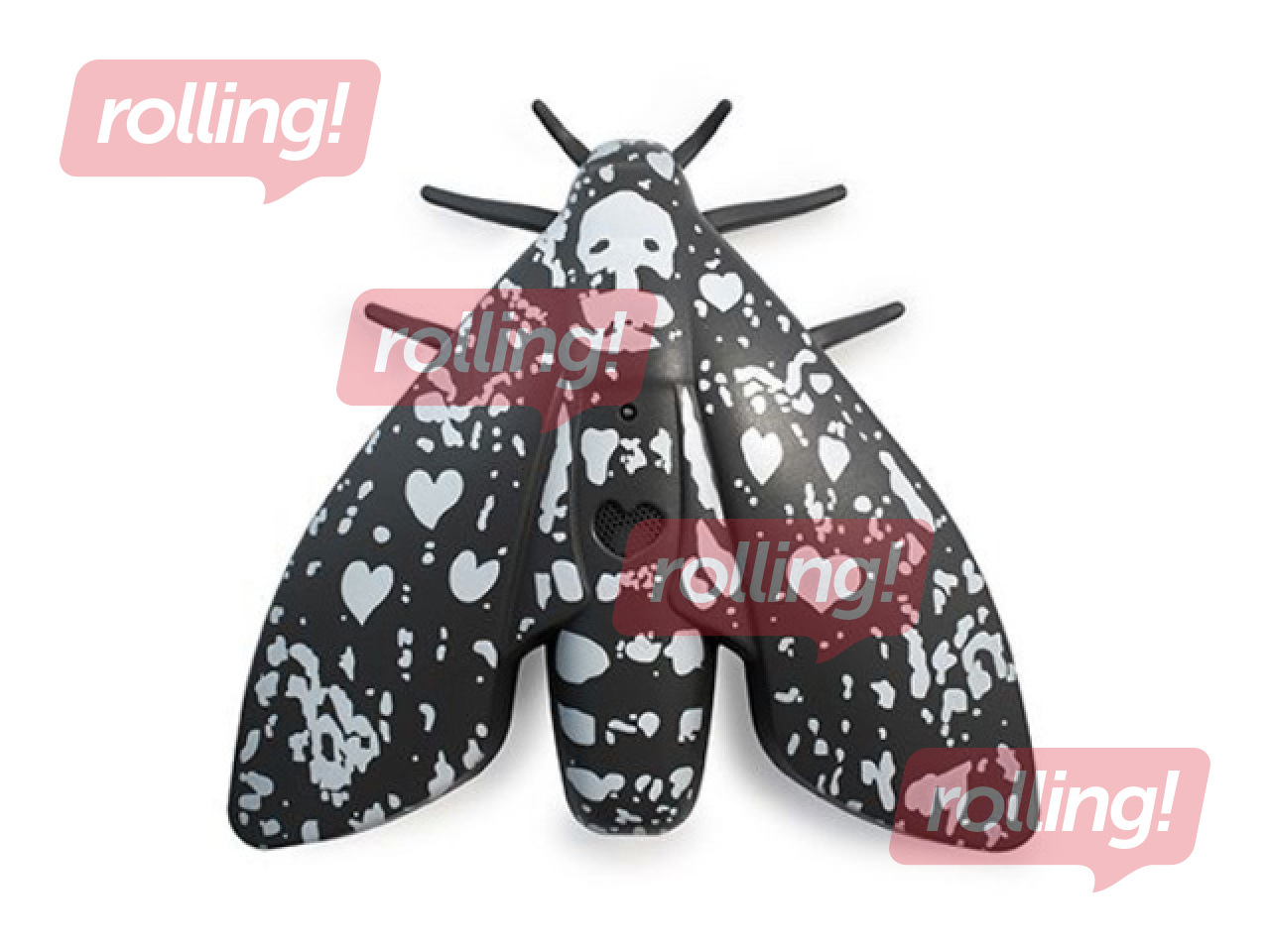 Local Smoke Detector Lento 10 with Built-In Lithium Battery, Black