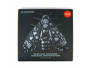 Local Smoke Detector Lento 10 with Built-In Lithium Battery, Black