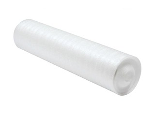 White PE-foam material for softening 60cm wide, 10m/roll