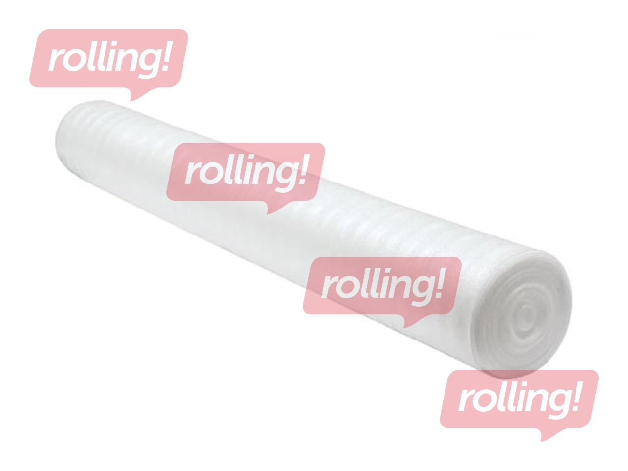 Valge PE-vahust pehmendusmaterjal, 120 cm lai, 10 m/ rull