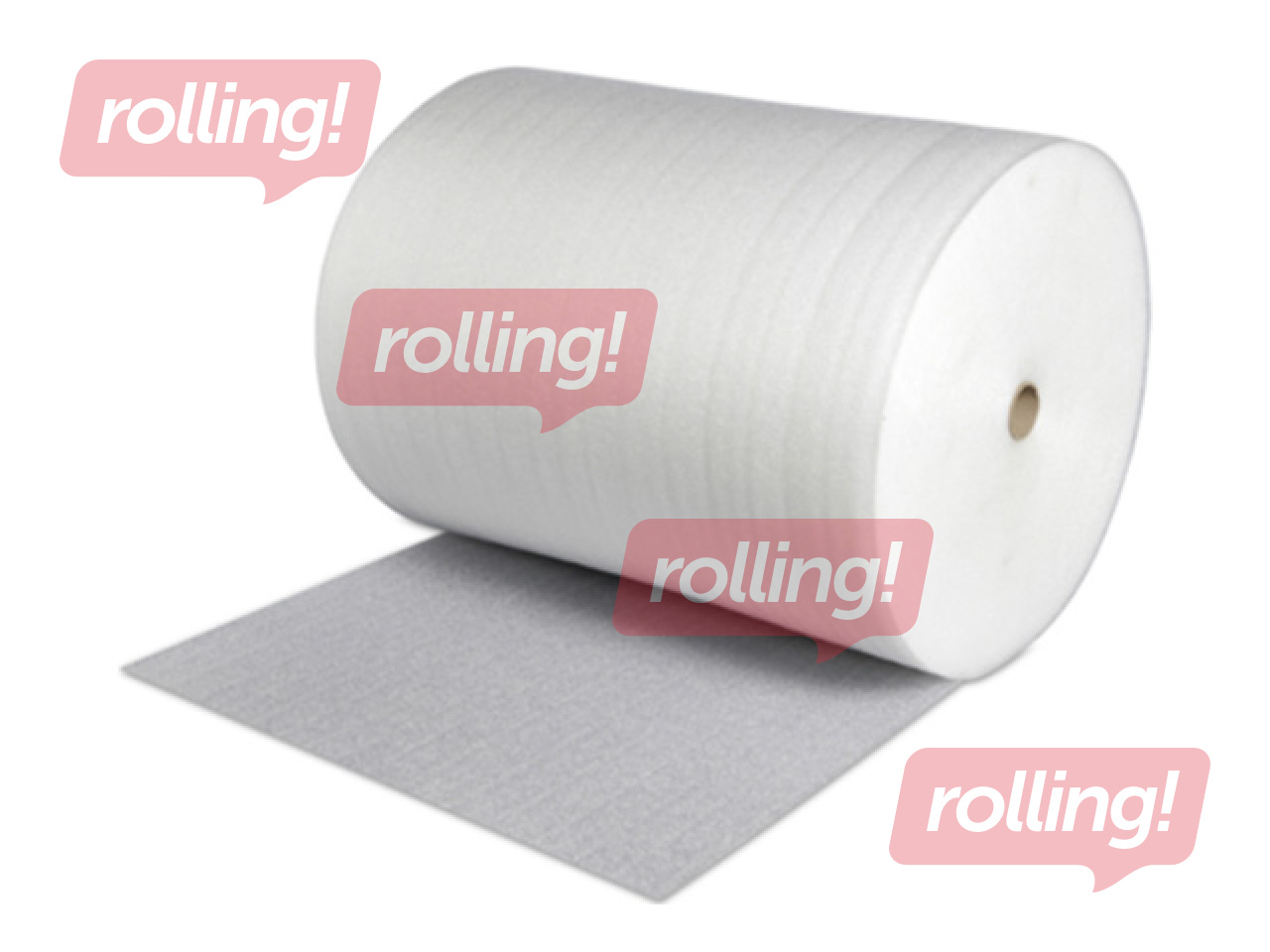 White PE foam film for protection, 120cm wide, 150m/roll
