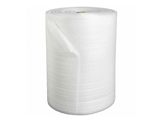 White PE foam film for protection, 120cm wide, 150m/roll