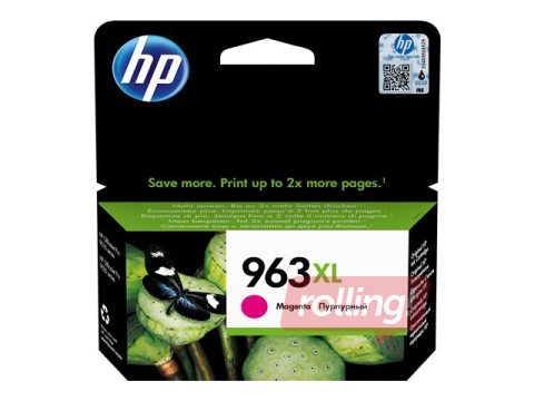 Tintes kasete HP 963XL, fuksīna sarkana (1600 lpp)