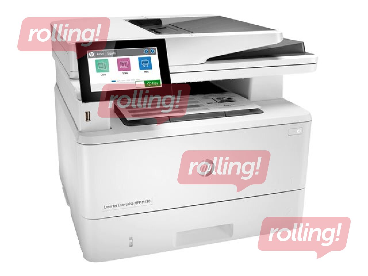 Must-valge multifunktsionaalne laserprinter HP LaserJet Enterprise MFP M430f