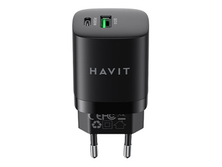 Laadija Havit UC30 USB + Type-C, 30 W, must
