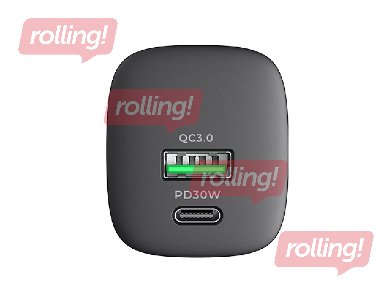 Laadija Havit UC30 USB + Type-C, 30 W, must