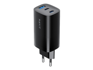 Charger Havit UC20 USB + 2x Type-C, 67W, Black