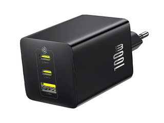 Зарядное устройство Baseus EnerFill FE11 100 Вт USB-A + 2xUSB-C QC PD, черное