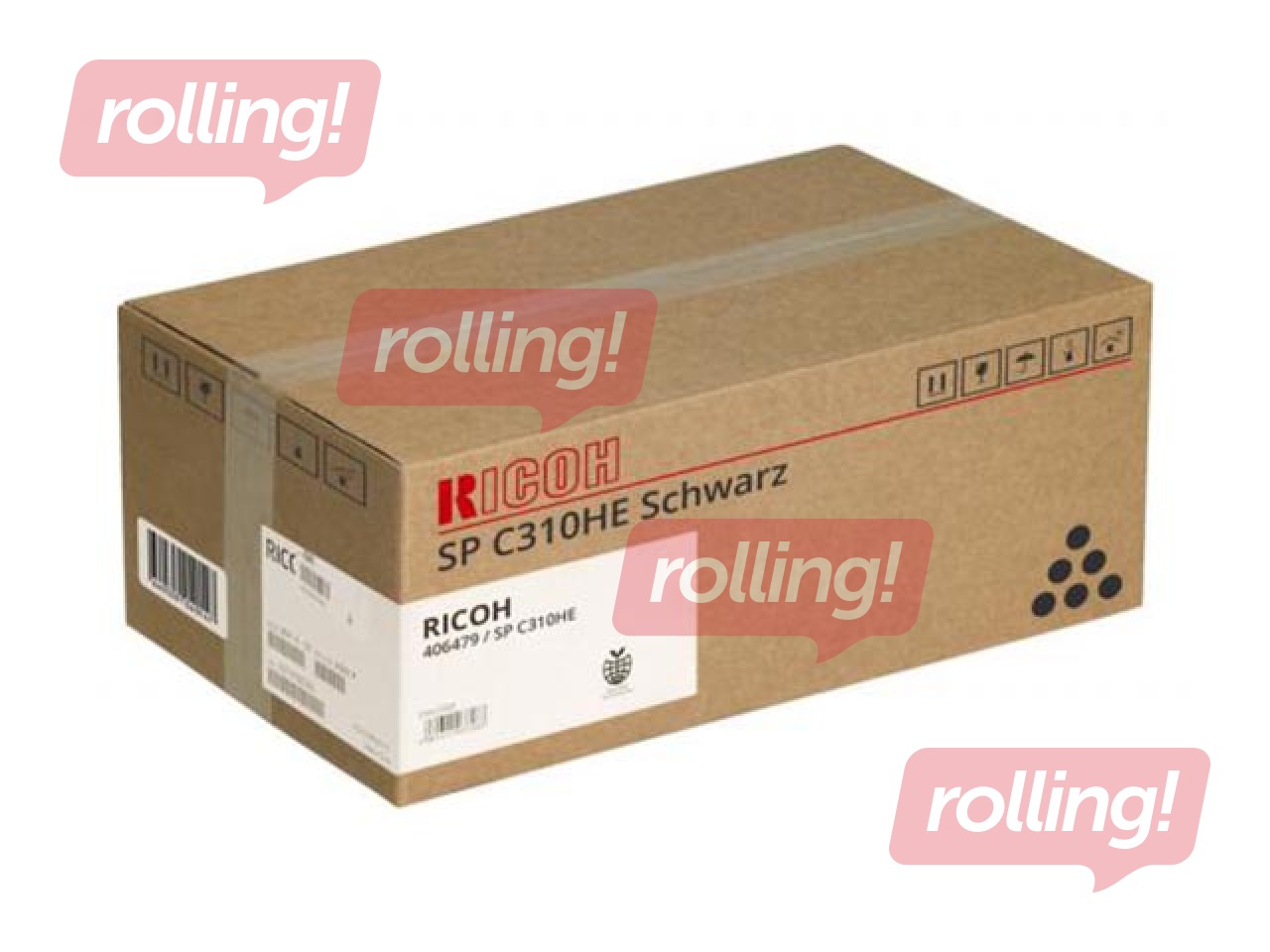 Toonerkassett Ricoh SPC 231SF, must, (6500 lk)