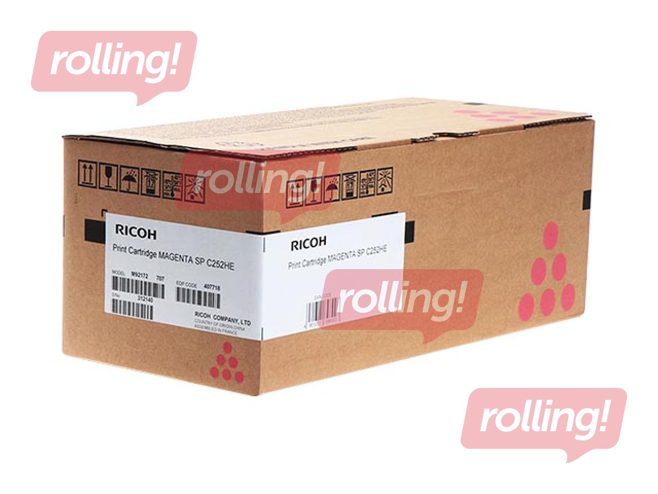 Tooner Ricoh SPC252DN, punane, (6000 lk)
