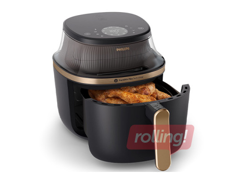 Аэрогриль Philips 1400W, 4,2 л, чёрный