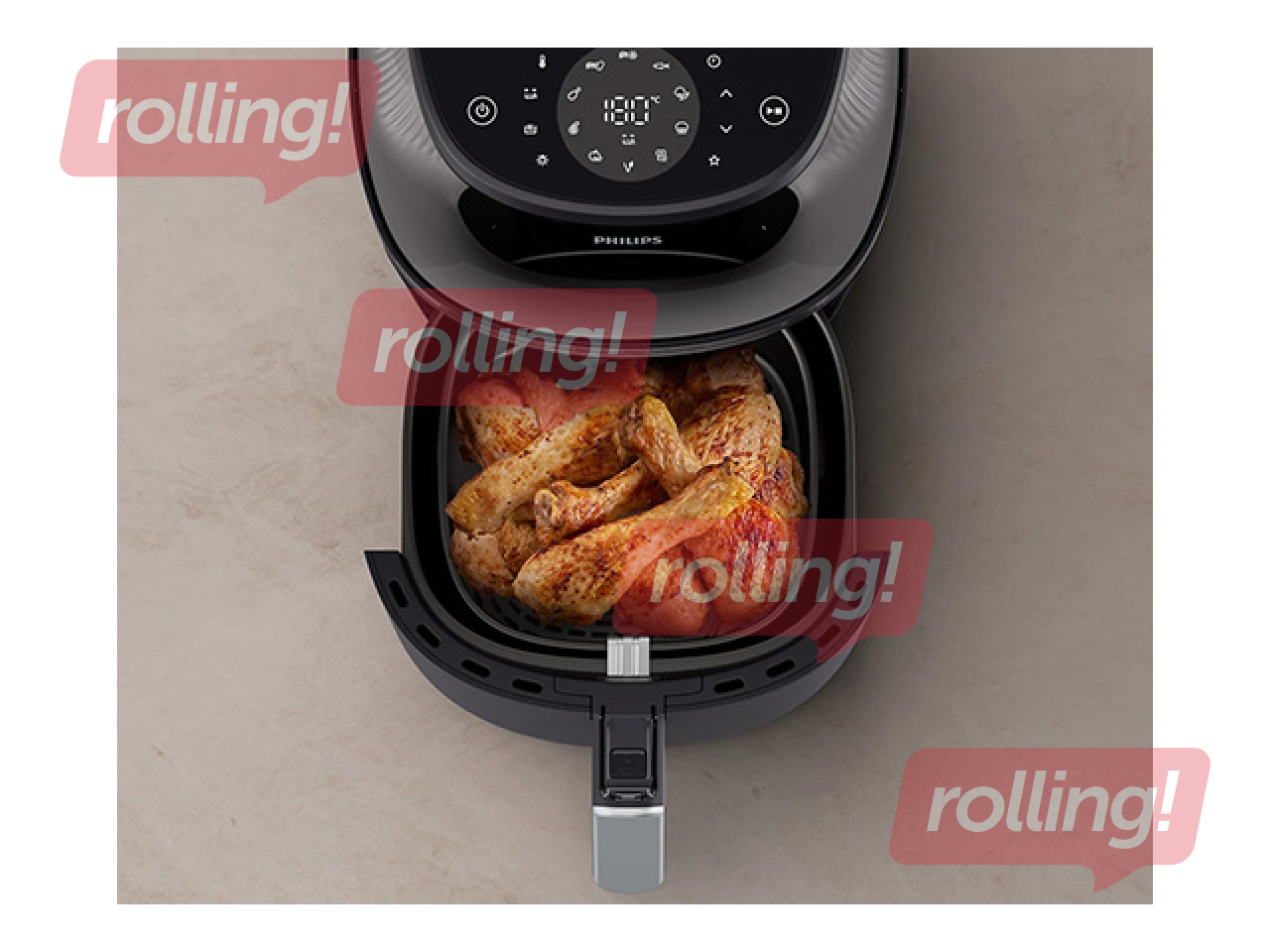 Аэрогриль Philips 1400W, 4,2 л, чёрный