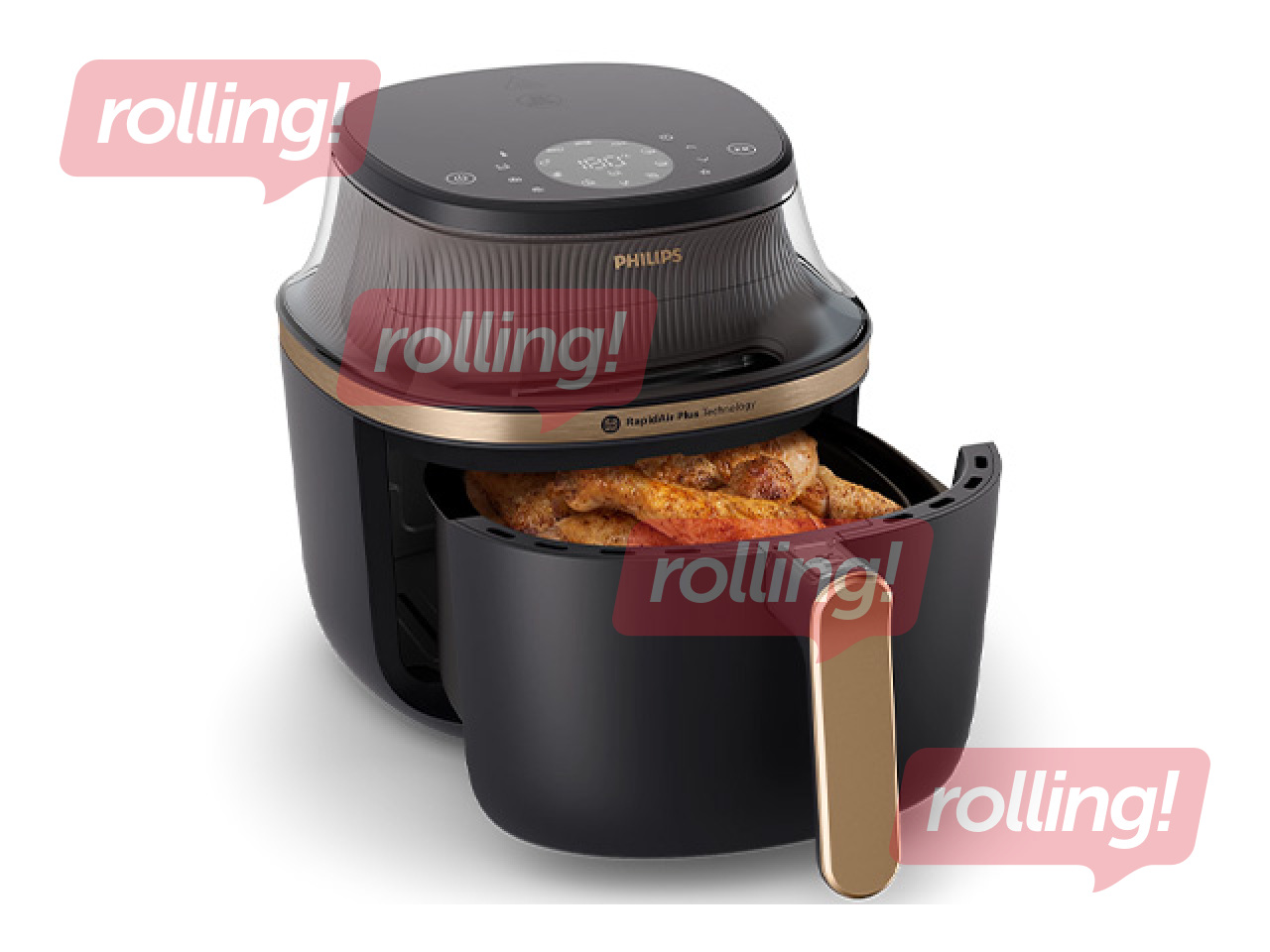 Hot air fryer Philips 1400W, 4.2l, black