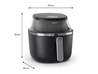 Hot air fryer Philips 1400W, 4.2l, black