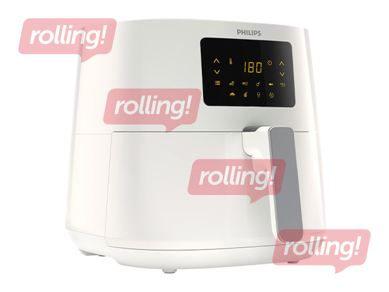 Karstā gaisa friteris Philips 2000W, 6.2l, balts