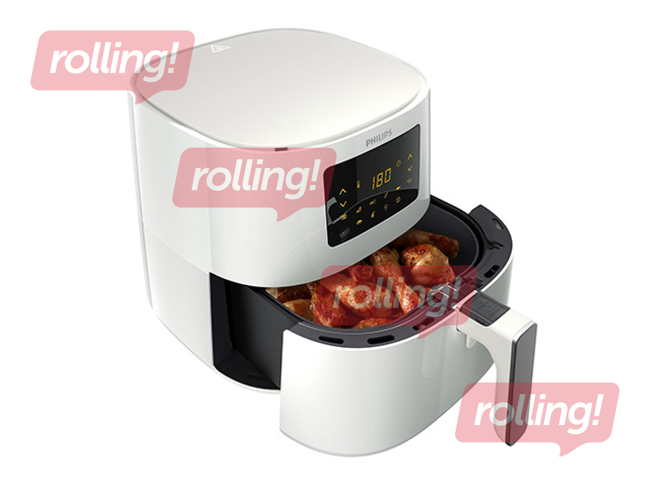Karstā gaisa friteris Philips 2000W, 6.2l, balts