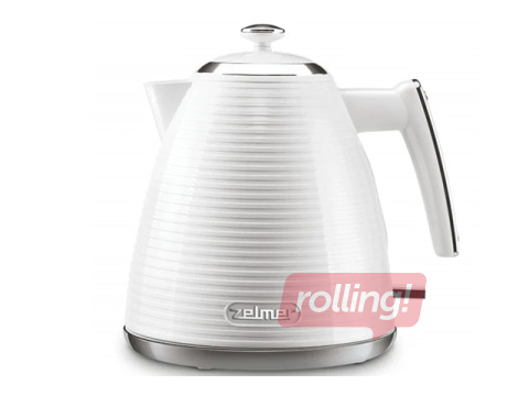 Tējkanna elektriskā Zelmer, 1.7l, 2200w, balta