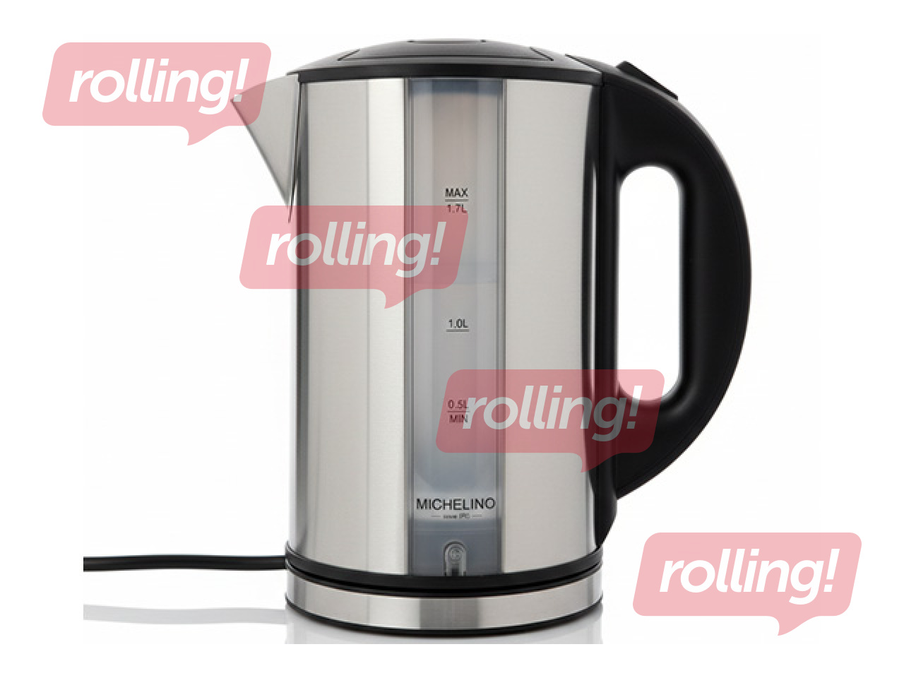 Электрический чайник Michelino, 1,7 л, 2200W, из нержавеющей стали