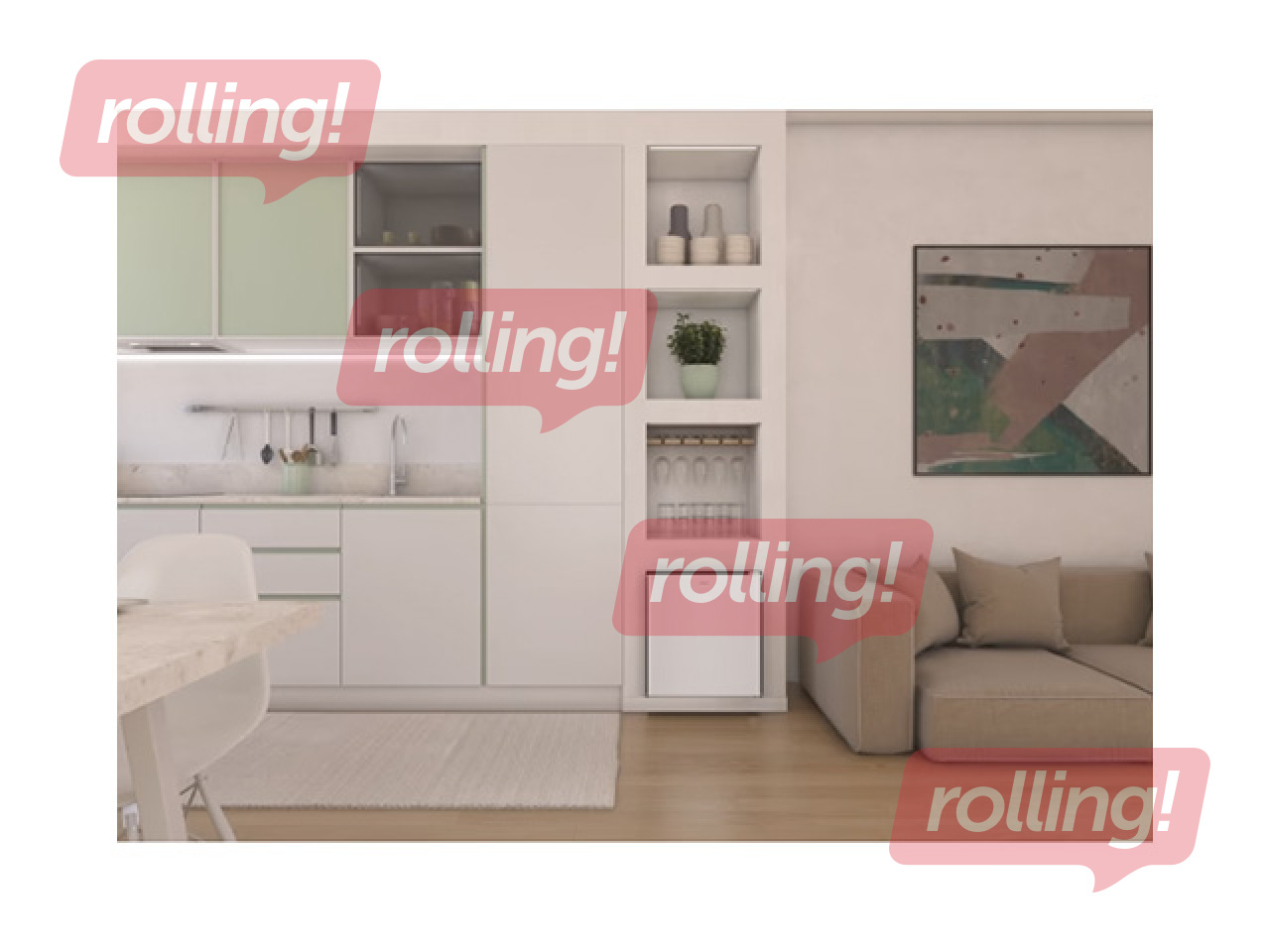 Külmik mini Candy, k-51 cm, 42 l, valge