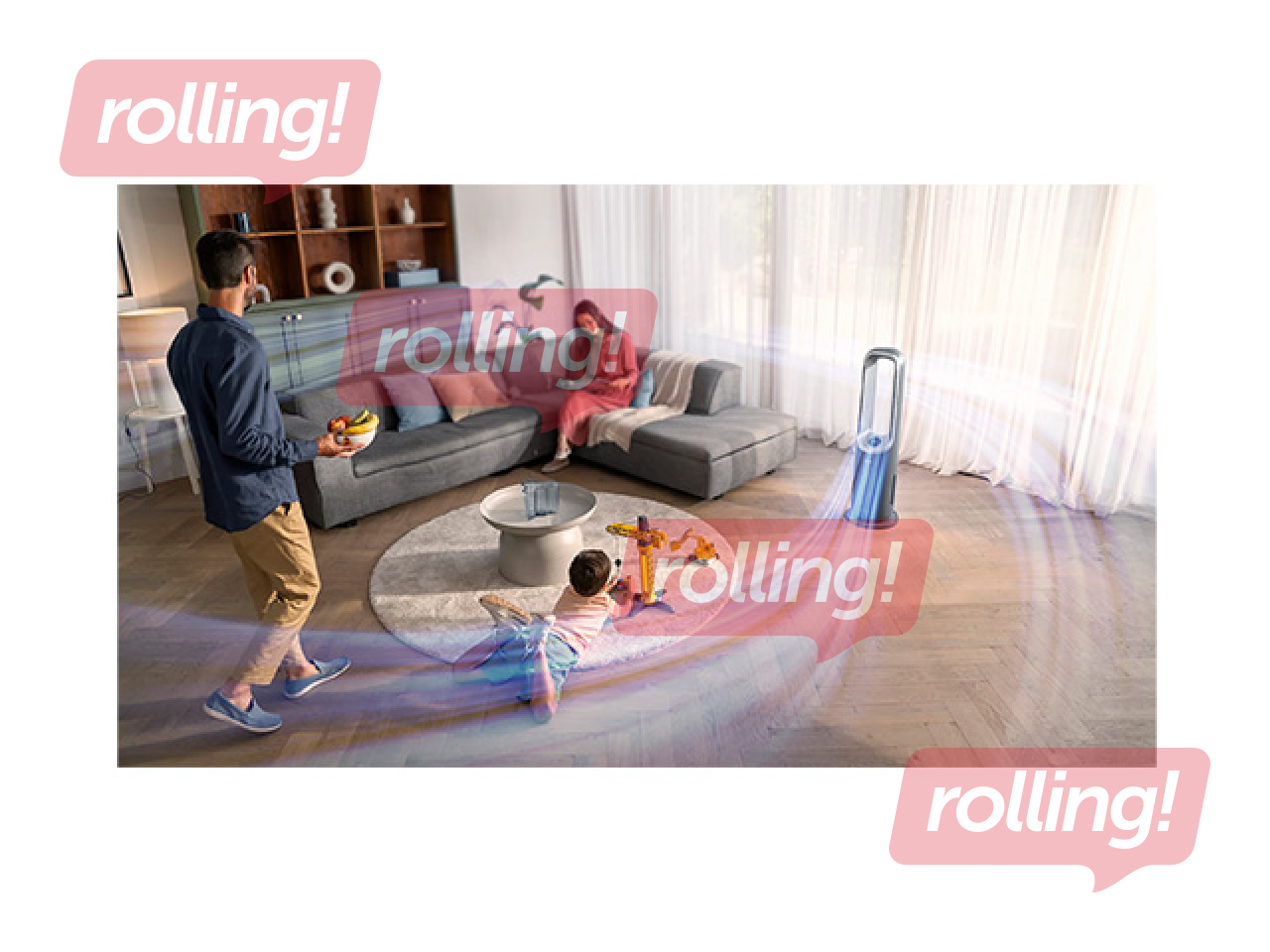 Очиститель воздуха, вентилятор и обогреватель Philips Air Performer 8000, 3-в-1, серый