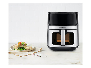 Karstā gaisa friteris Ufesa 1500W, 8l, melns ar sudraba elementiem