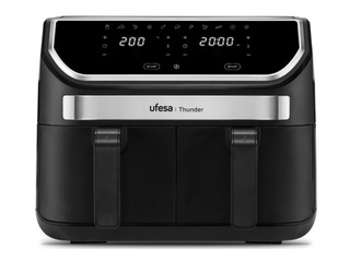 Karstā gaisa friteris Thunder 1700W, 9l, melns ar sudraba elementiem