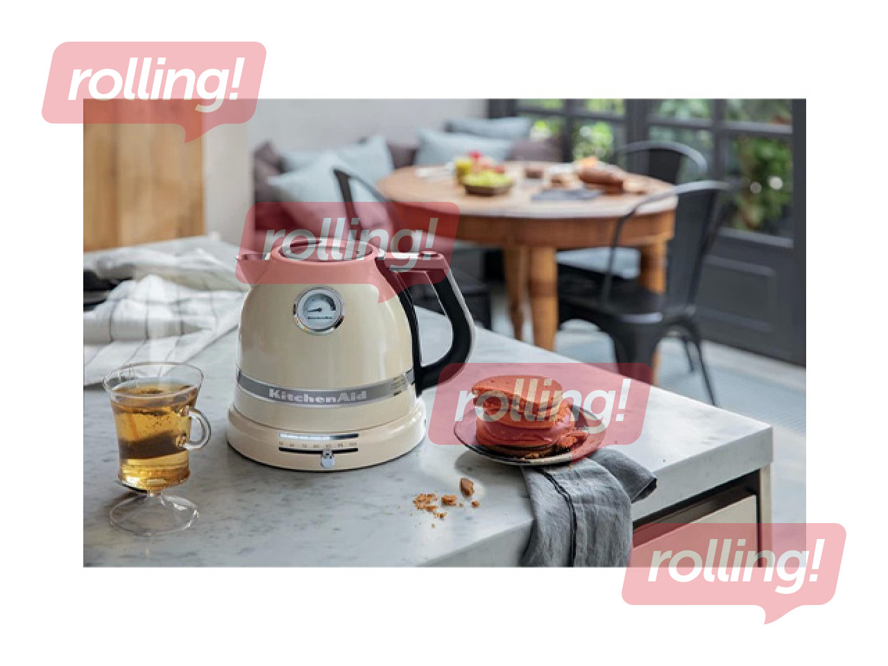 Tējkanna elektriskā KitchenAid Artisanl, 2400w, krēmkrāsas, 1.5
