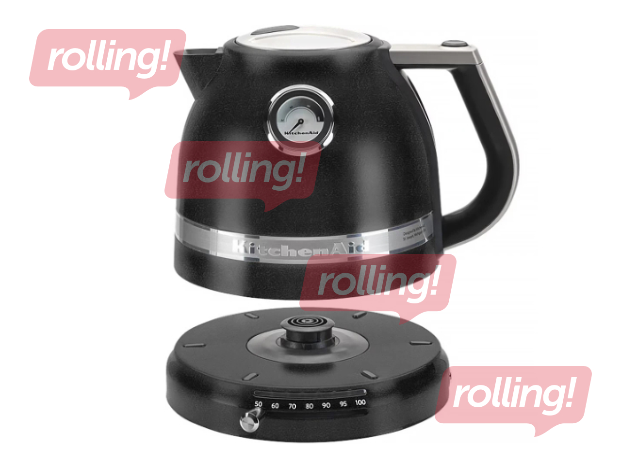 Electric kettle KitchenAid Artisan, 1.5l, 2400W, matte black