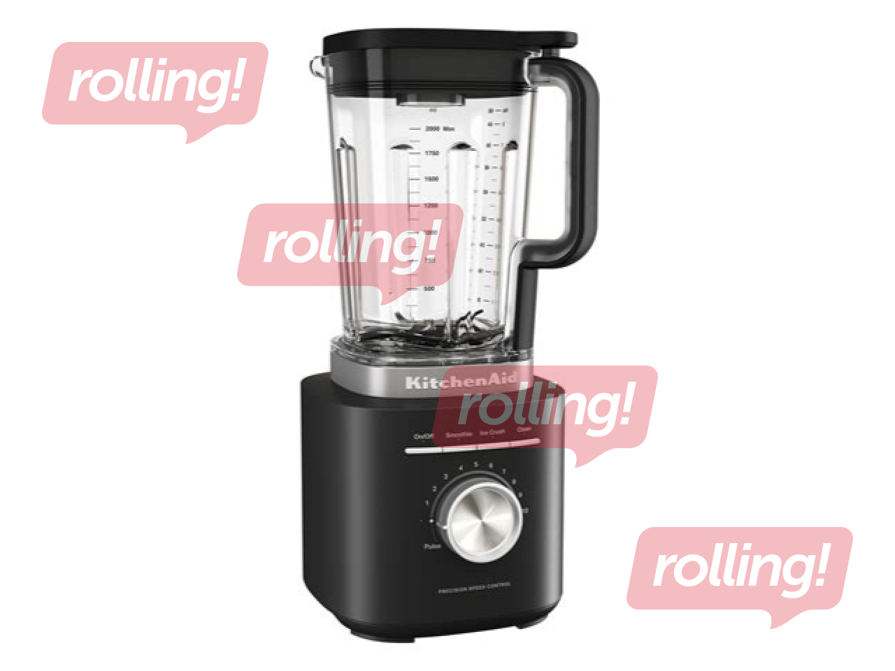 Blenderis KitchenAid Pure Power, 2l, 1700W, matēts, melns