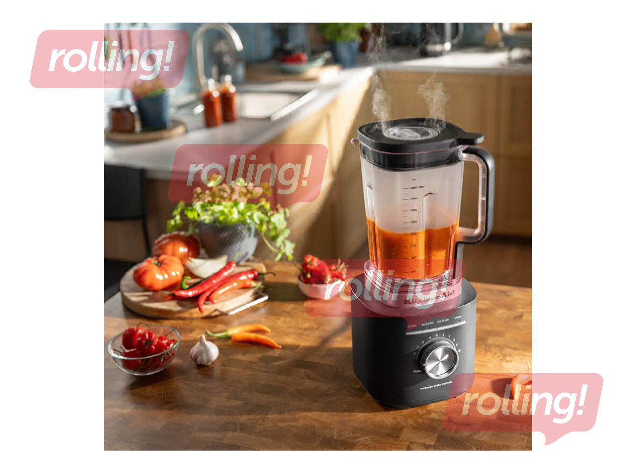 Blenderis KitchenAid Pure Power, 2l, 1700W, matēts, melns
