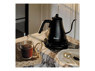 Veekeetja Dualit Pour Over, 800ml, 1300W, roostevaba teras, must