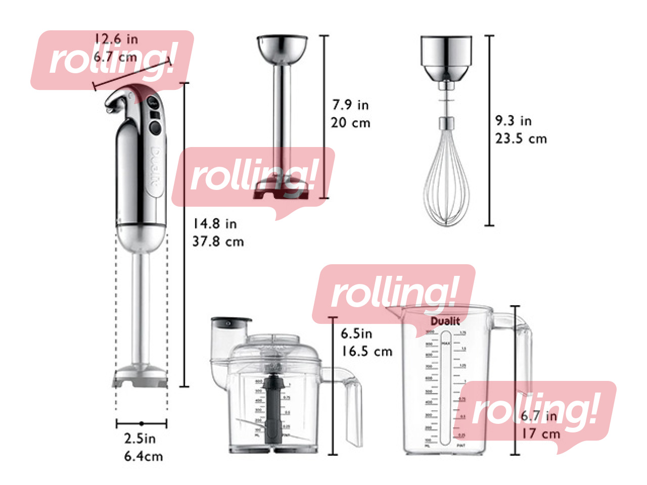 Blenderikomplekt Dualit, 700W, poleeritud teras