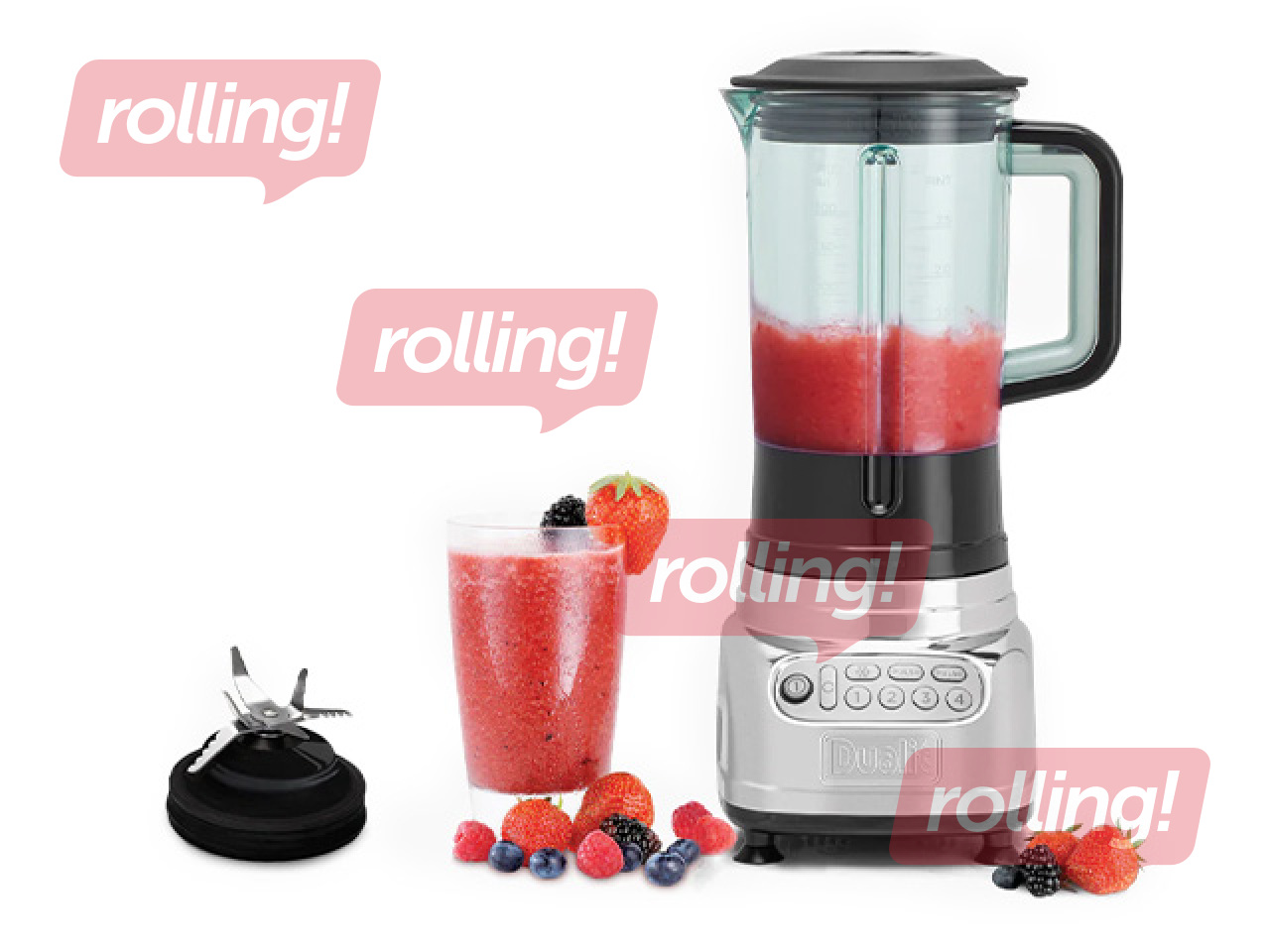 Blenderis Dualit VortecS, 2l, 1000W, hromēts