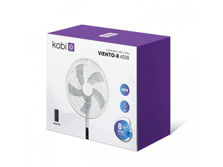 Grīdas ventilators Viento-R Kobi Windstar, 40W, balts