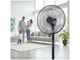 Grīdas ventilators Viento-R Kobi Windstar, 40W, melns