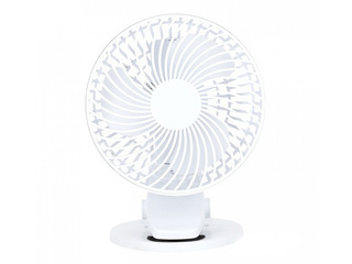 Galda ventilators Viento Clip Kobi Windstar, 4.9W, balts