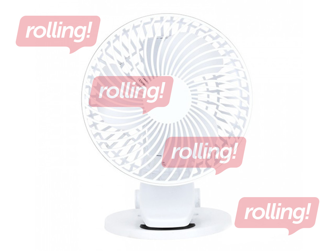 Galda ventilators Viento Clip Kobi Windstar, 4.9W, balts