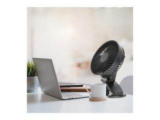 Galda ventilators Viento Clip Kobi Windstar, 4.9W, melns
